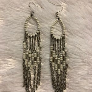 Long beaded earrings